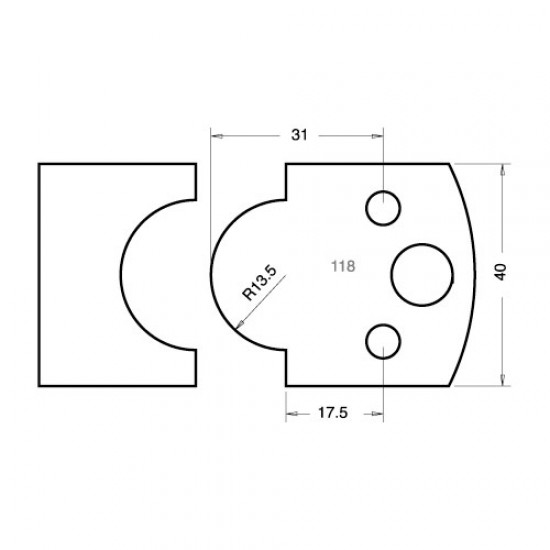 IT/3311840 Knife 40mm x 4mm tool steel (pair)