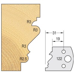 IT/3312240 Knife 40mm x 4mm tool steel (pair)