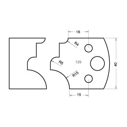 IT/3312940 Knife 40mm x 4mm tool steel (pair)
