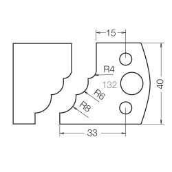 IT/3313240 Knife 40mm x 4mm tool steel (pair)