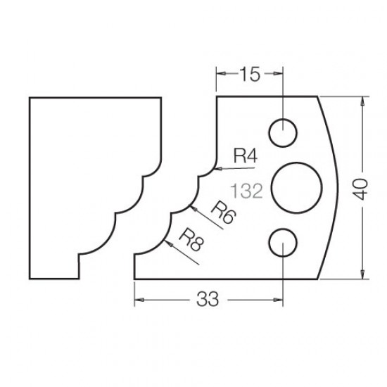 IT/3313240 Knife 40mm x 4mm tool steel (pair)