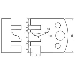 IT/3313640 Knife 40mm x 4mm tool steel (pr)136