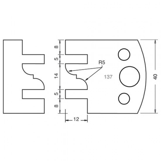 IT/3313740 Knife 40mm x 4mm tool steel (pr)137