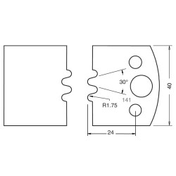 IT/3314140 Knife 40mm x 4mm tool steel (pr)141