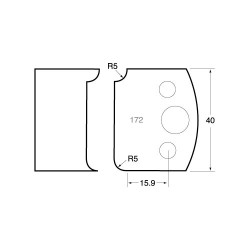 IT/3317240 Knife 40mm x 4mm tool steel (pair)172
