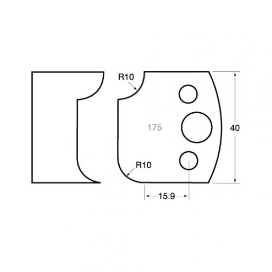 IT/3317540 Knife 40mm x 4mm tool steel (pair)