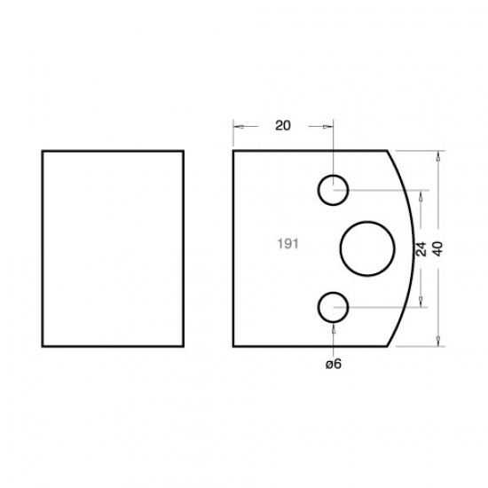 IT/3319140 Knife 40mm x 4mm tool steel rebate 1