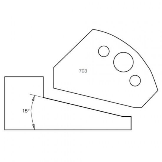IT/3370343 Knife 50mm x 5mm HSS (pr)703