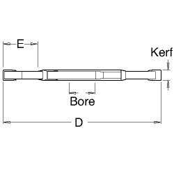 IT/7070137 Grooving Cutter 8mm 125X8X31.75