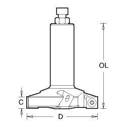 IT/8073400 Planing and rebating router 80X90X20X55