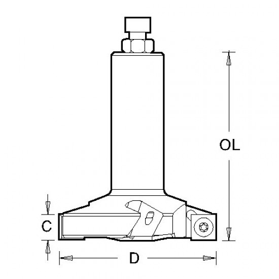 IT/8073400 Planing and rebating router 80X90X20X55