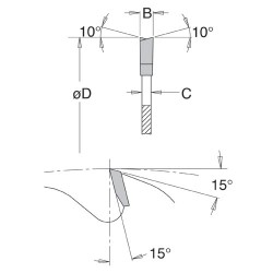 IT/90102606 Trimming and Sizing sawblade 250X40TX30