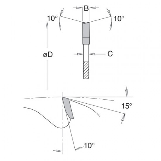 IT/90105806 Trimming and Sizing sawblade 300X30X96T