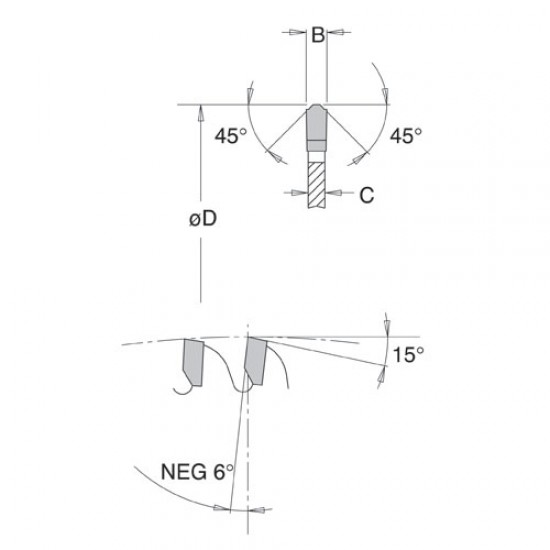 IT/90204206 MSAN-Non Ferrous sawblade 500X30X4.4X120T