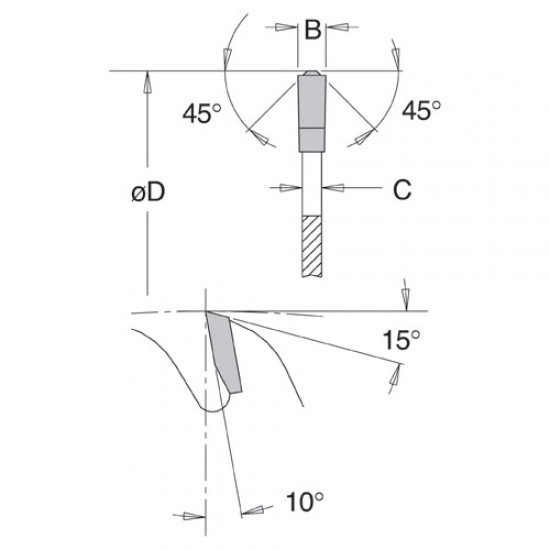 IT/95006306 DMAX DS -Trim and Size sawblade 350X30X3.5X108T