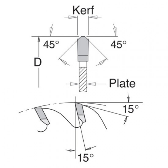 IT/95531606 DMAX DST-Panel Size sawblade 450X30X4.4X72T