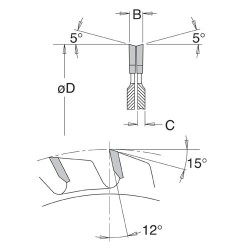 IT/95600304 DMAX Adjustable Score sawblade 120X22X2.8-3.6