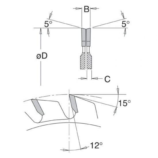 IT/95600304 DMAX Adjustable Score sawblade 120X22X2.8-3.6
