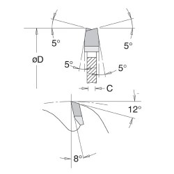 IT/95600453 DMAX Conic Scoring sawblade 120X20X3.2X24T