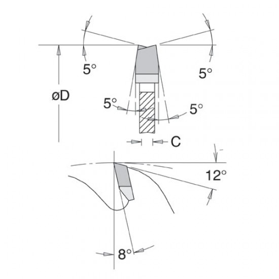 IT/95600454 DMAX DVK-Conic Scoring sawblade 120x22x3.2x24