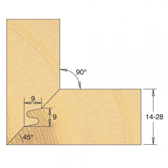 IT/ST/ML007 Mitre lock 45 degrees 140X40X1 1/4