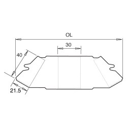 IT/ST/ML001 Mitre lock 45 degrees 140X40X30