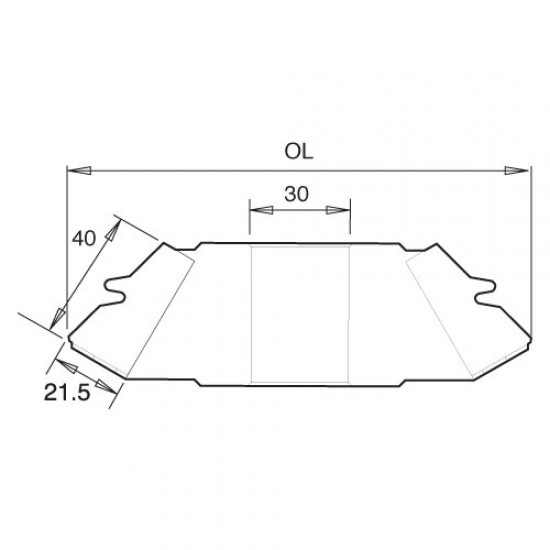 IT/ST/ML007 Mitre lock 45 degrees 140X40X1 1/4