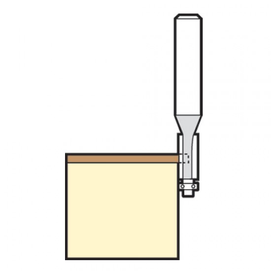 MB/01X1/4TC Mini guided trimmer 4.8 diameter x 11mm