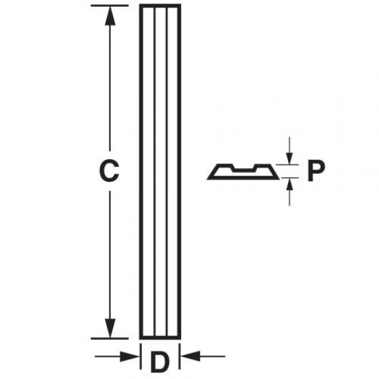 CR/PB29/5PR Craft Pro Planer blade pack 82mm x 5.5mm CR/PB29 x 5 pairs TC