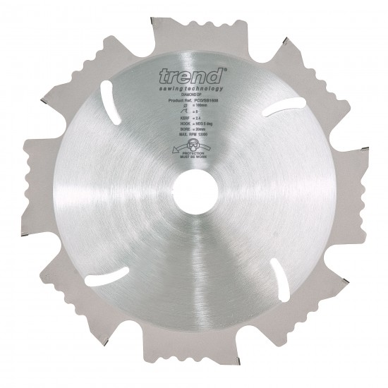 PCD/SB/1608 PCD saw blade 160mm x 8T x 20mm x 2.4mm