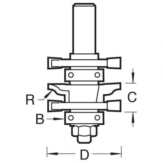 PSC/101X1/2TC Easyset profile scribe set