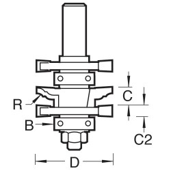 PSC/103X1/2TC Easyset profile scribe set