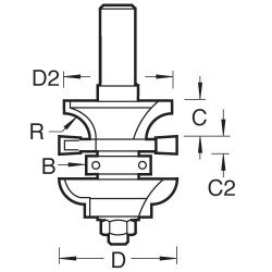 PSC/106X1/2TC Easyset profile scribe set