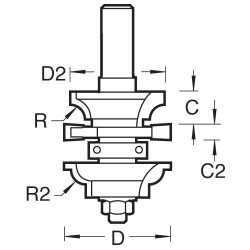PSC/107X1/2TC Easyset profile scribe set