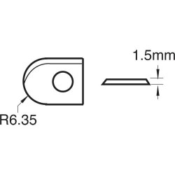 RB/M Rota-Tip blade R6.35mm 1 off