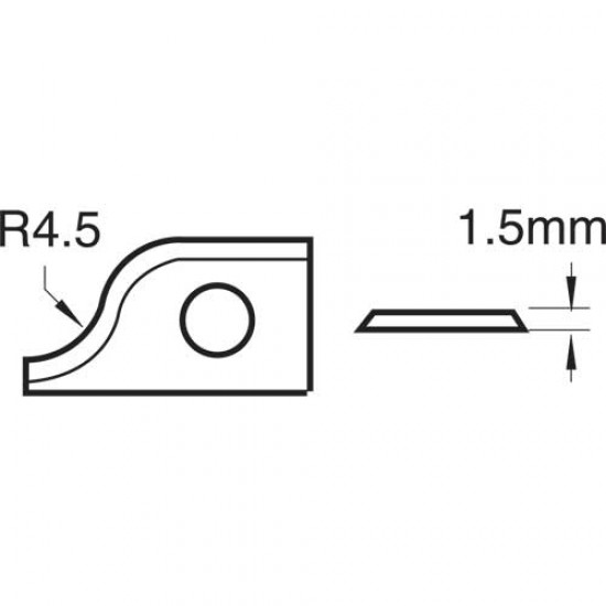RB/O Rota-Tip blade R4.5mm ogee 1 off