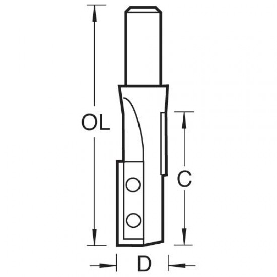 RT/23X1/2TC Rota-Tip straight 19.1mm diameter