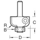 RT/260X1/4TC Rota-Tip guided cove cutter 26mm diameter