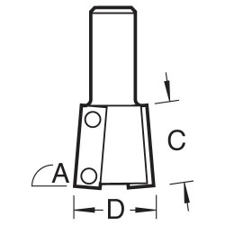 RT/323X1/2LTC Rota-Tip stair cutter 22mm diameter