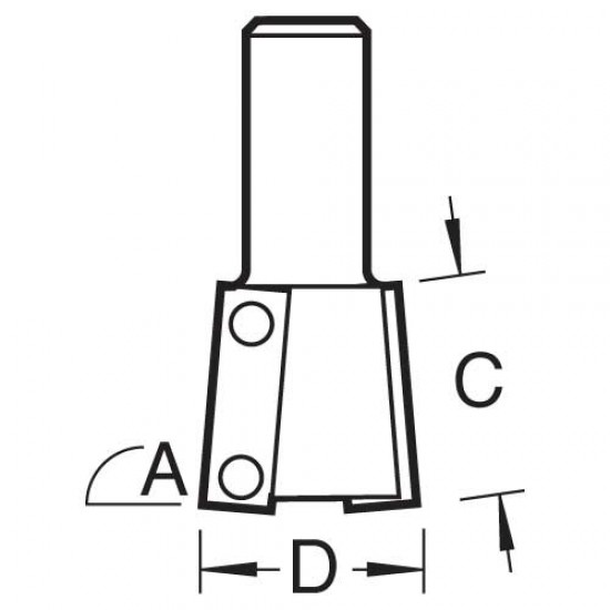 RT/323X1/2LTC Rota-Tip stair cutter 22mm diameter