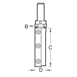 RT/72X1/2TC Rota-tip profiler two flute 19.1mm dia x 50mm cut