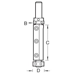 RT/75X1/2TC Rota-tip double guided 19.1 dia x 50mm cut