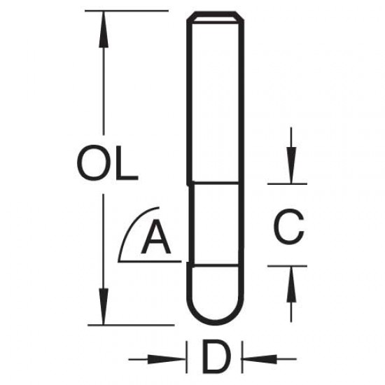 S48/39X1/4STC Economy trimmer 6.3mm diameter 10mm length