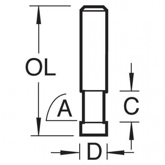 S48/42X1/4STC Economy flush and trim cutter