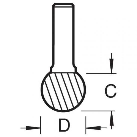 S49/6X1/4STC Solid carbide burr