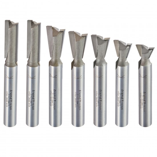 SET/DC1X8MMTC 7 piece dovetail Centre cutter set