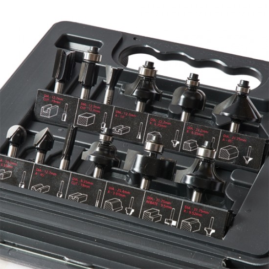 SET/SS8X1/4TC 12 piece starter cutter set