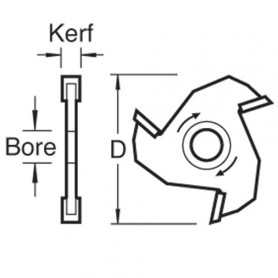 34/22TC Slotter 6mm kerf 12mm bore