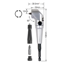 SNAP/ASA/3 Snappy compact angle screwdriver attachment