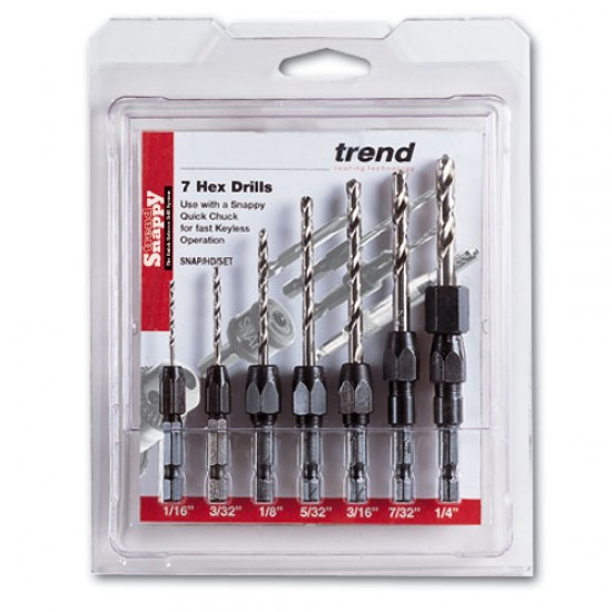 SNAP/D/SET/2 Trend Snappy 7 Piece metric drill set 1-7mm